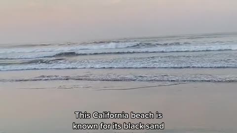 This California beach is known for its black sand