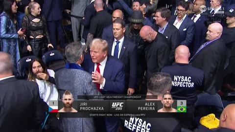 Trump & Carlson Bring Down House at UFC Fight