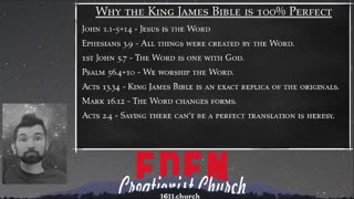 Why the King James Bible is 100% Perfect