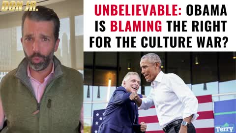 Unbelievable: Obama is Blaming the Right For the Culture War?