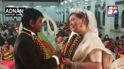 American girl marriage with Indian boy in India Hyderabad church