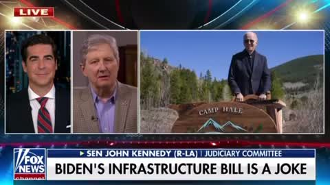 Jesse Watters: Senator John Kennedy - Biden's Infrastructure Bill is a Joke.