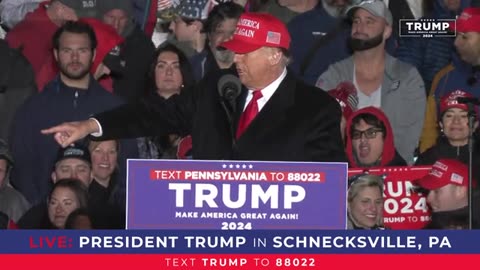 LIVE: President Trump in Schnecksville, PA