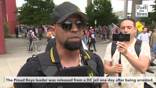 Proud Boys leader released from police custody but told to leave D.C.