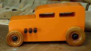 Handmade Wooden Toy Car Hot Rod 1932 Ford Sedan
