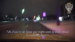 Police Chase In The Snow, 100MPH Wrong Way... PIT Move Rollover on Multiple Dash Cams