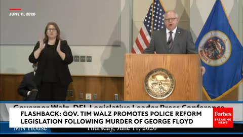 FLASHBACK: Tim Walz—Harris VP Nominee—Promotes Sweeping Policing Reforms After George Floyd Murder