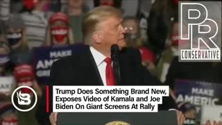 Epic! Trump plays Biden's lies live during rally