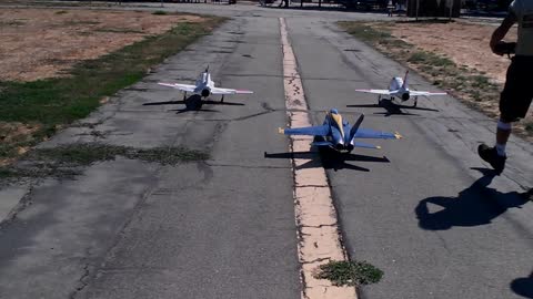 RC Military Jet Squadon @ Apollo XI Airfield in Van Nuys, Califfornia.