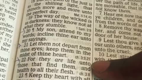chosen ones daily scripture proverb 4 20-22 Gods words don’t let them out of your sight!
