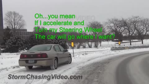 Snowy Road Driving Lesson