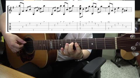 And I love you so - Perry Como, finger style guitar with full tablature