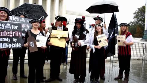 Pirates for Ballot Integrity Rally Singing at Supreme Court 👉 WATCH for...