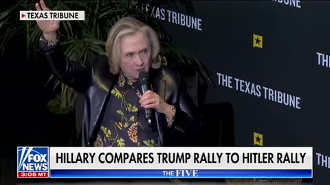 Hillary Clinton Gaslights Audience With 'Nazi Salute' While Comparing Trump Rally To Nazi Rallies