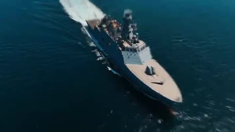 Running tests of the new Ukrainian corvette F211 "Hetman Ivan Mazepa"