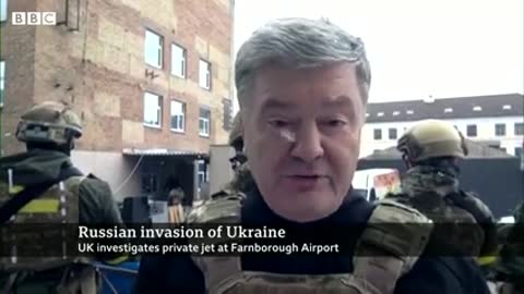 Ukraine's ex-president Poroshenko makes plea for fighter planes - BBC News