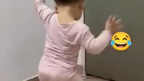 Cute baby fitting with animal