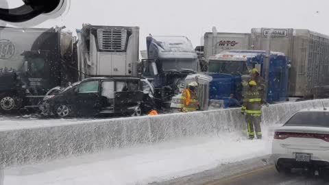 Winter Weather Causes Massive Crashes