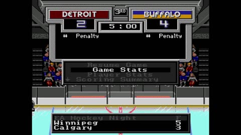 NHL '94 Classic Gens-H Spring 2024 Game 31 - Len the Lengend (DET) at FLAnatic (BUF)