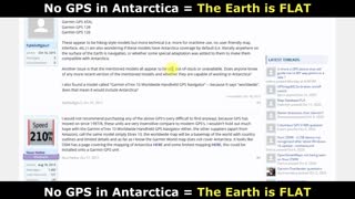 Absense of GPS signals in Antarctica proves Flat Earth