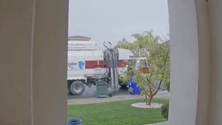Garbage Truck Only Gives Back the Wheels