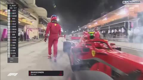 Video registró momento en que Raikkonen atropelló a uno de sus mecánicos