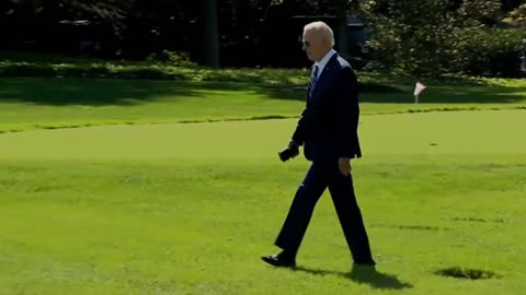 Not only Biden ignored questions, he also didn’t salute the Marine
