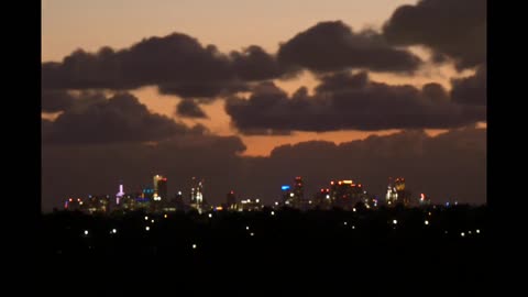 Melbourne AU city night time lapse 720p