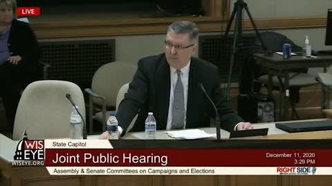 Witness #14 Witness Speaks at Wisconsin Legislature Hearing on Election Integrity. 12/10/20