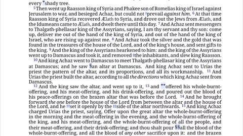 2 kings/4 kings 16 Teaching Holy Scriptures Bible Wickedness of Kings