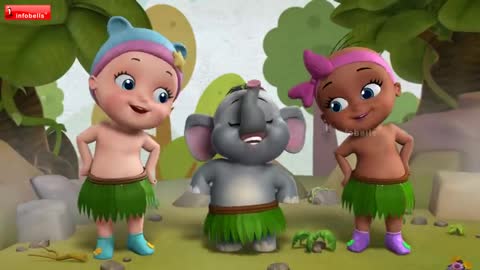 Baby Dance Cartoon Video In Jungle