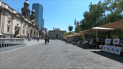 Avenue Ahumada in Santiago, Chile