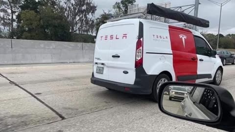 First Picture of Tesla Roadside Assistance Vehicle