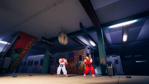 Street Fighter III: 3rd Strike - Ken's Stage remade in Unreal Engine