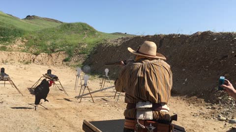 Fort Miller Aug 2018 Target of plenty shotgun Steve