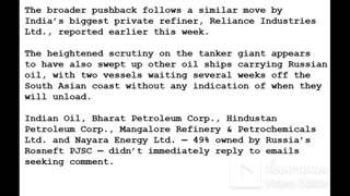 24-0322 - India Stops Taking Russian Oil