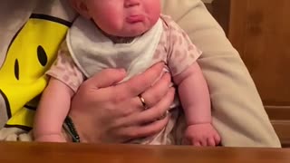 Adorable Baby Cries And Laughs At The Same Time