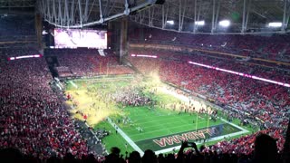 2016 College Football National Championship: Clemson vs Alabama celebration.