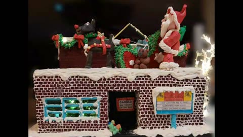 Auburn School / Bank of Auburn / Library Gingerbread House