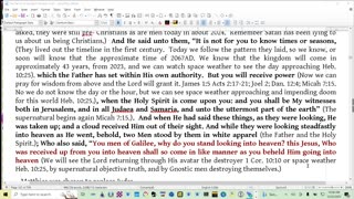 Acts 1-2 Spiritual warfare is the 43-year transition from men's subjective truth bibles to God's!