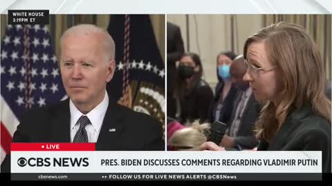 Biden: "Nobody believes we’re gonna take down—I was talking about taking down Putin"