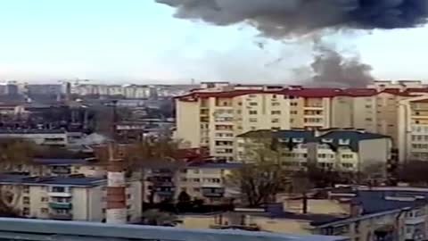 War in Ukraine.Rocket fire on the city of Kyiv, Ukraine, Russian artillery 26,06