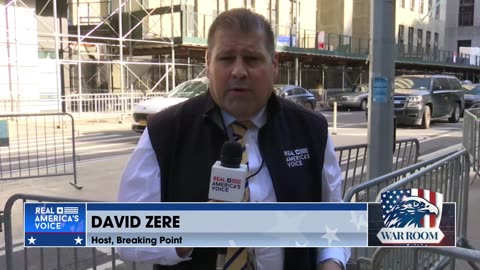 David Zere Reporting Live From President Trump's Trial In NYC