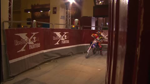 Historic Bike Flip in FMX competition - Red Bull X-Fighters Madrid 2014