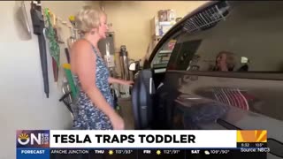 Grandma Has To Act Quickly To Save Child After Dead Tesla Traps Kid In Car