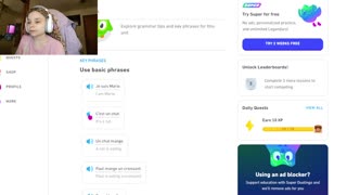 (VOD) Duolingo learning French