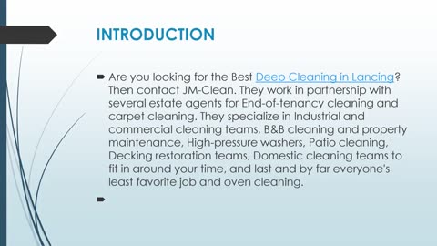 Best Deep Cleaning in Lancing.