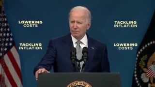 Biden says "families all across America are hurting because of inflation."