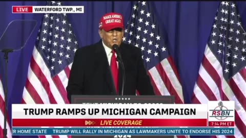 "As a Result of This Decision, Businesses Are Going to Flee New York - With Tens of Thousands of Jobs" - Trump Goes Off at Michigan Rally