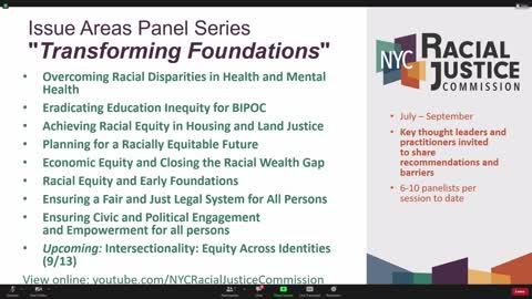 NYC's 2021 Racial Justice Commission: Getting Started